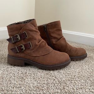 Blowfish brown booties